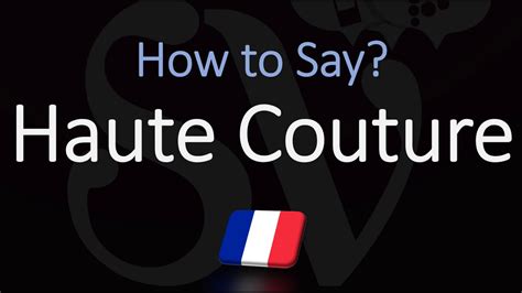 haute couture pronunciation audio.